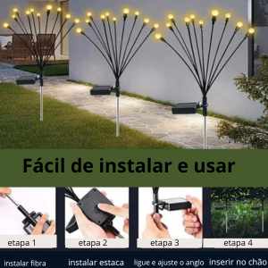 Led Solar Vaga-lumes ao vento Casa Facil