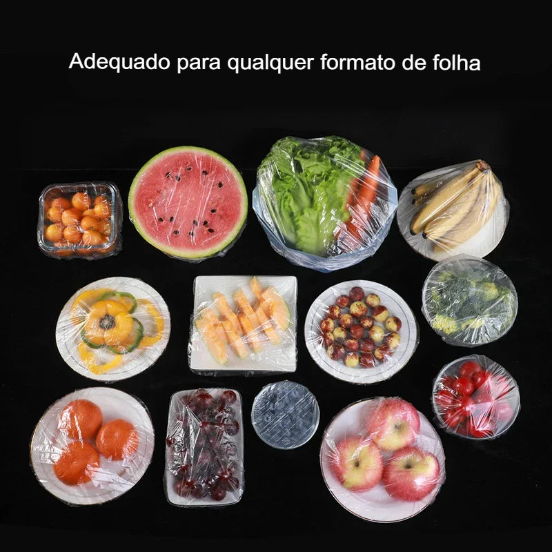 Tampas Elástica Descartáveis para alimentos 100pcs CASA FACIL