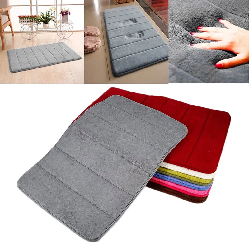 60x40cm Soft Mat for Bathroom or Bedroom Super Soft Bath Mat Non-slip Water Absorption Quick Dry