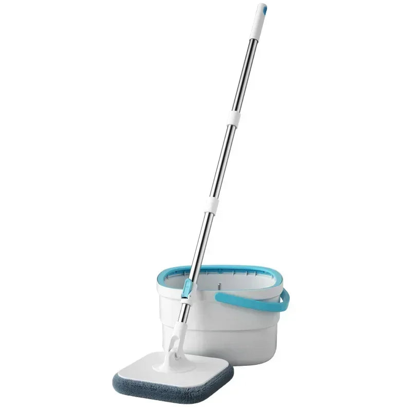 Mops Floor Cleaning Water Separation 360 Spin Mop with Bucket Microfiber Lazy No Hand-Washing Automatic Dewatering Squeeze Broom