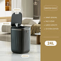 24L Smart Trash Bin With UV Light Automatic Sensor Trash Can Smart Garbage for Kitchen Bathroom Toilet Wastebasket with Lid