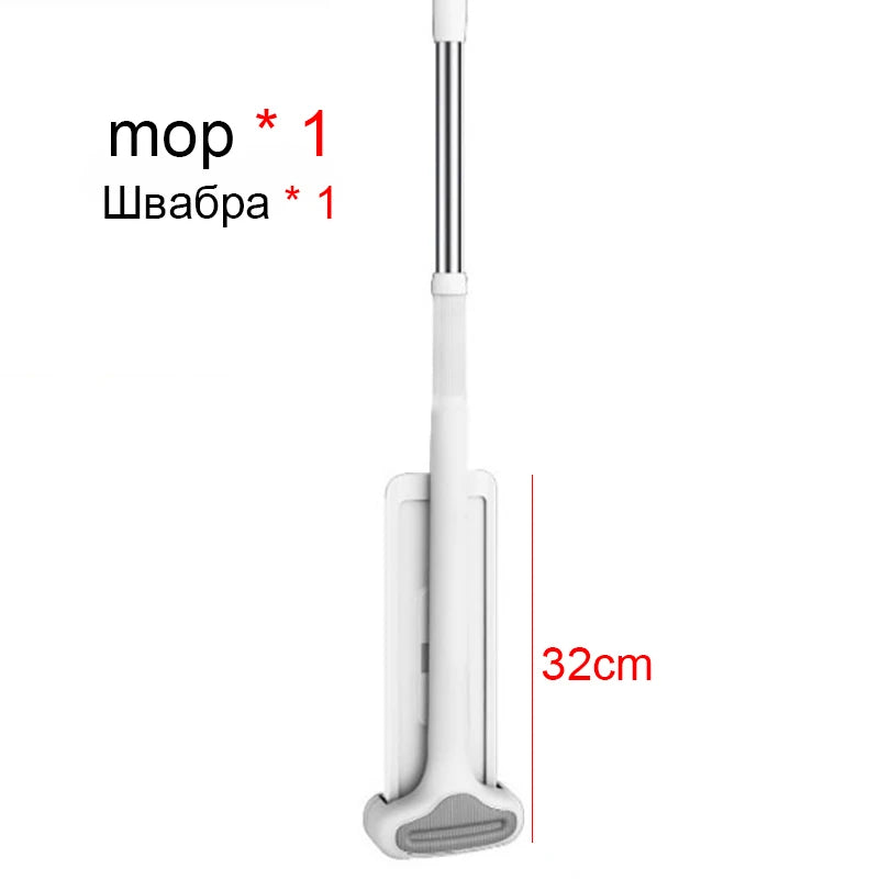 Magic Self-Cleaning Squeeze Mop Microfiber Spin And Go Flat Mop For Washing Floor Home Cleaning Tool Bathroom Accessories Set