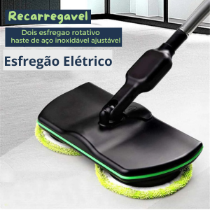 Esfregão Elétrico inteligente sem fio c/ Rotação Casa Facil