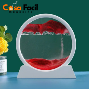 Ampulheta 3D Arte Com Areia Casa Facil